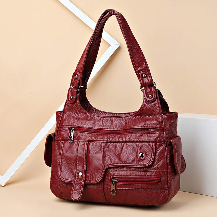 Damen Handtasche und Geldbörse Große Hobo Bag mit Doppelfach