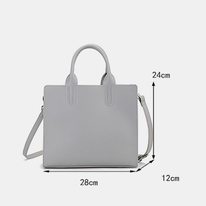 Vegane Leder-Tragetasche für Damen, für Reisen und Arbeit, Umhängetasche, Schultertasche