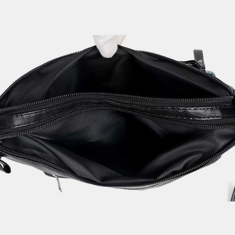 Damen Umhängetasche mit mehreren Taschen und Blumenmuster, geräumige Schulterhandtasche, Geldbörse