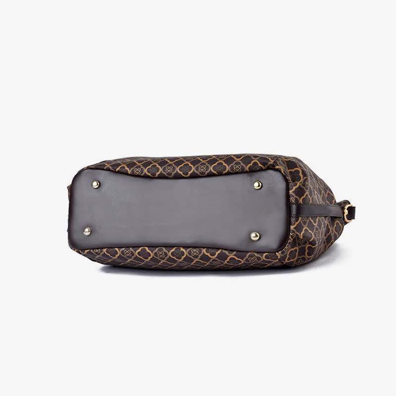 Hobo-Tasche aus Leder mit großem Fassungsvermögen, multifunktionale Schultertasche