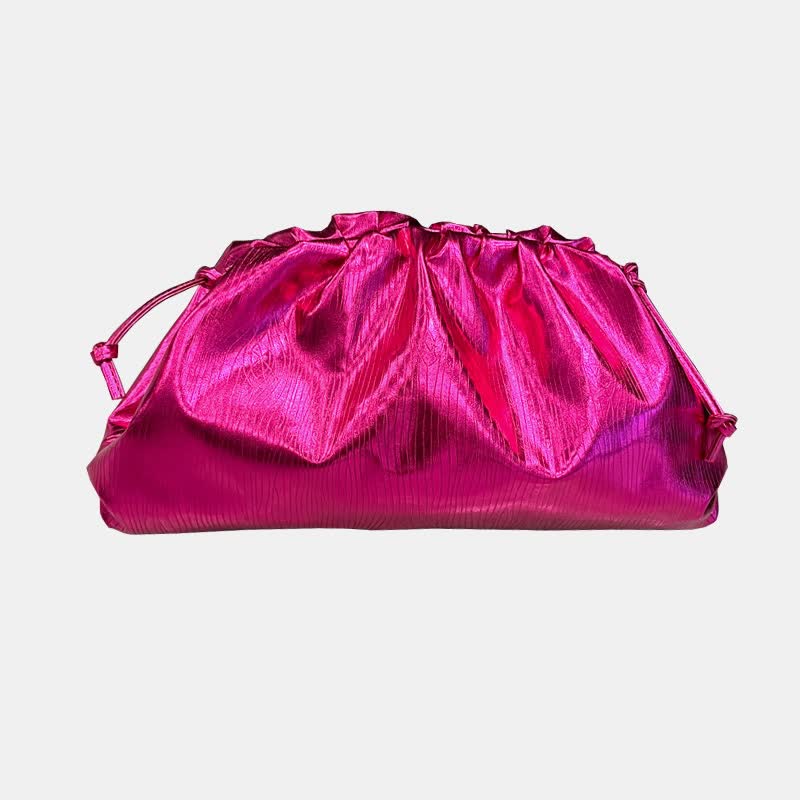 Dumpling Clutch Umhängetasche Cloud Sparkling Metallic Geldbörse für Damen