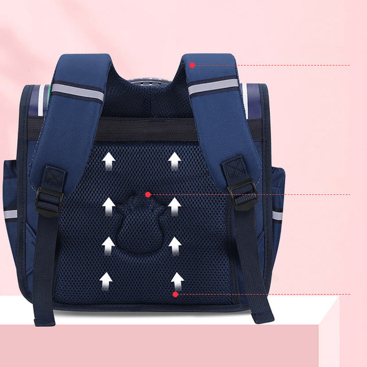 Rucksack für Kinder, leicht zu tragen, horizontale Clamshell-Kindergarten-Schultasche