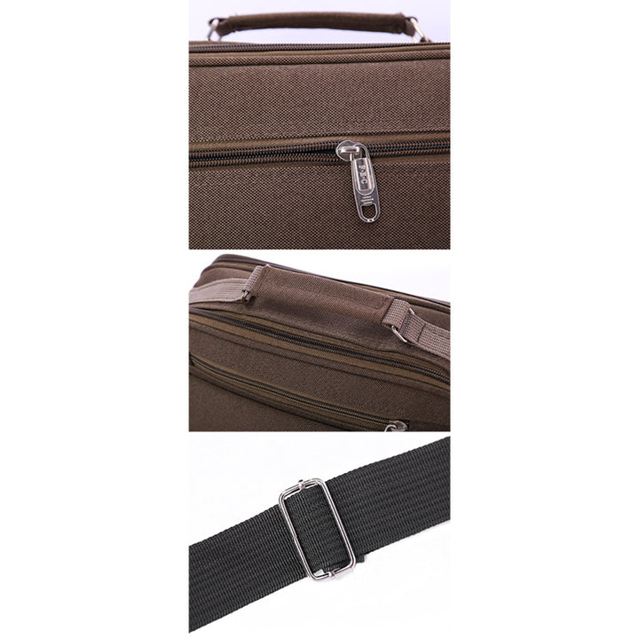 Unisex Dreifach-Fach Leichte Handtasche Geldbörse Reise Business Umhängetasche