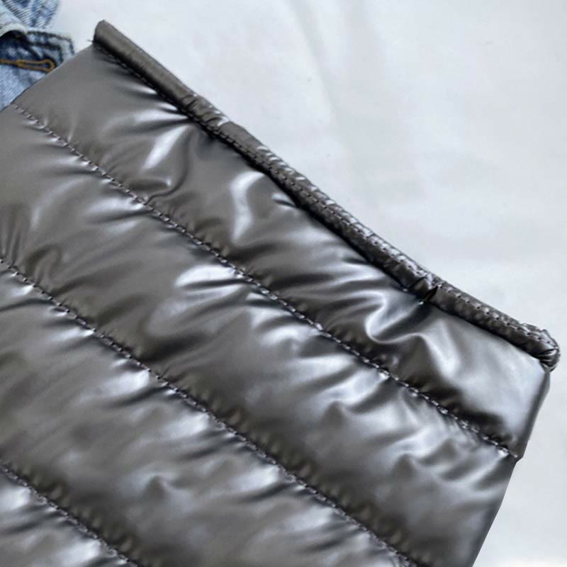 Daunenhandtasche, große Kapazität, abnehmbarer Riemen, Umhängetasche für den Winter