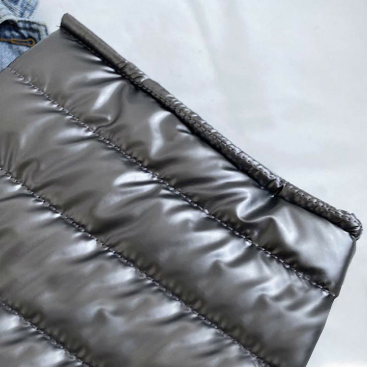 Daunenhandtasche, große Kapazität, abnehmbarer Riemen, Umhängetasche für den Winter