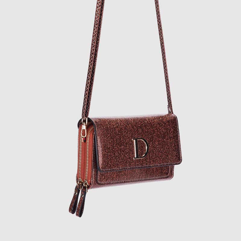 Kleine Umhängetasche für Damen, glitzernd, Schultertasche, Handytasche
