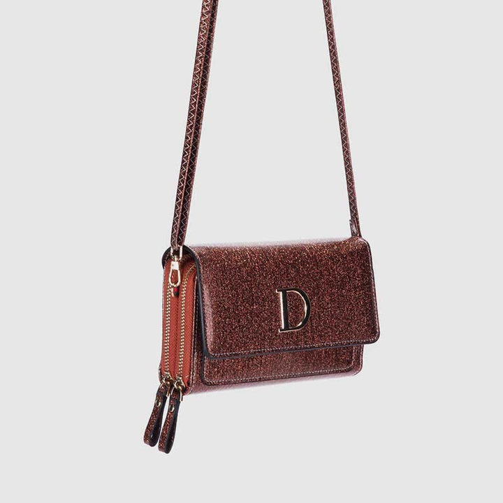 Kleine Umhängetasche für Damen, glitzernd, Schultertasche, Handytasche