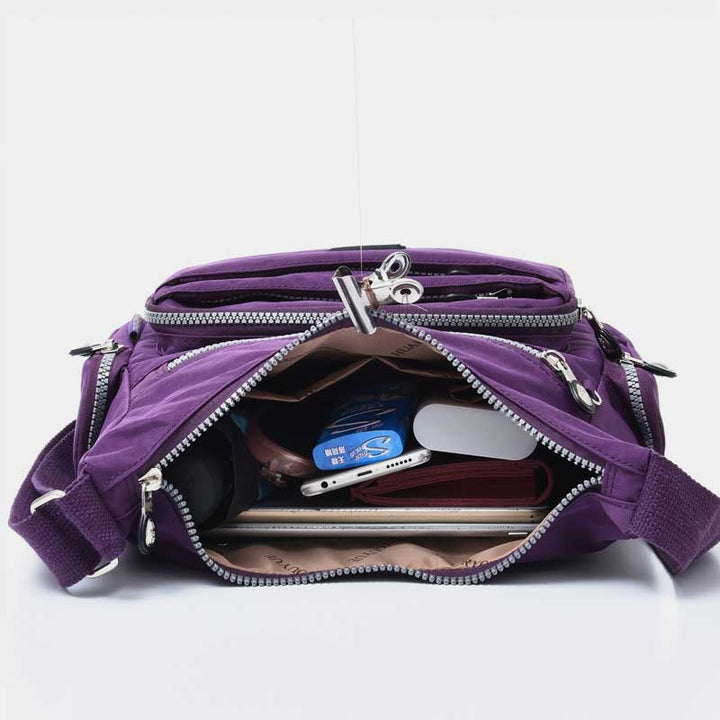 Wasserdichte Umhängetasche aus Nylon mit mehreren Taschen