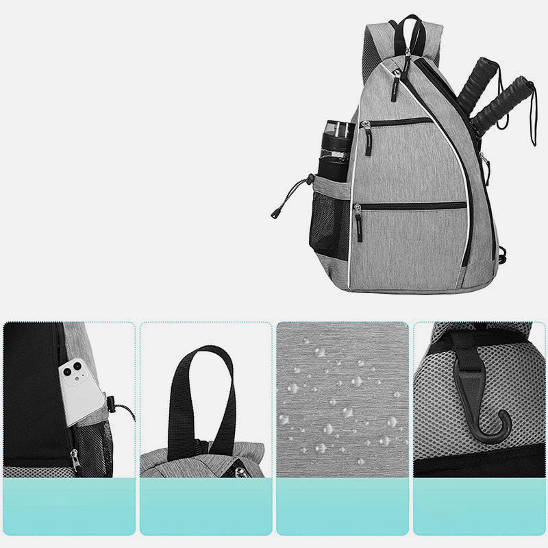 Tragbare Pickleball-Schlägertasche, leichter Sport-Sling-Rucksack
