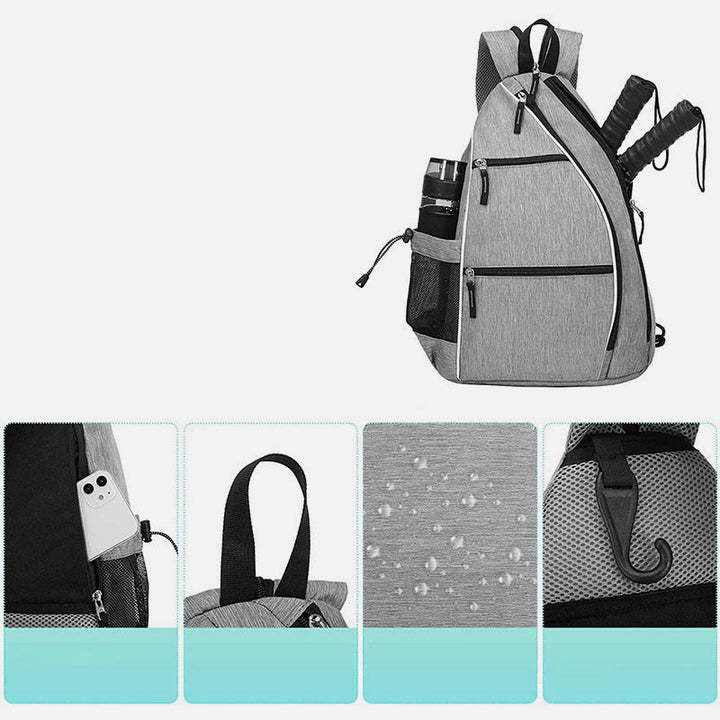Tragbare Pickleball-Schlägertasche, leichter Sport-Sling-Rucksack
