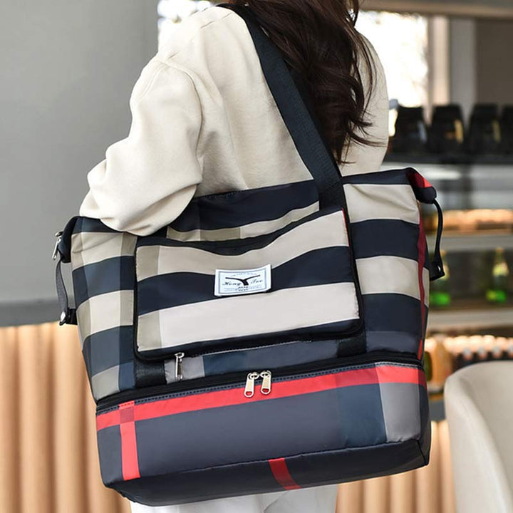 Reisetasche, Sporttasche, Umhängetasche, Reisetasche mit Schuhfach 