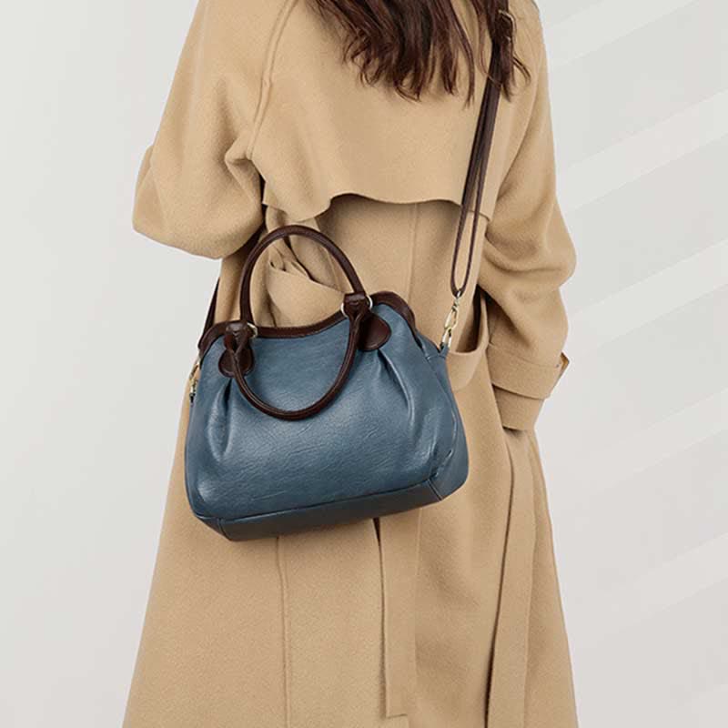 Tragetasche mit drei Fächern für Damen, große Hobo-Handtasche, Umhängetasche
