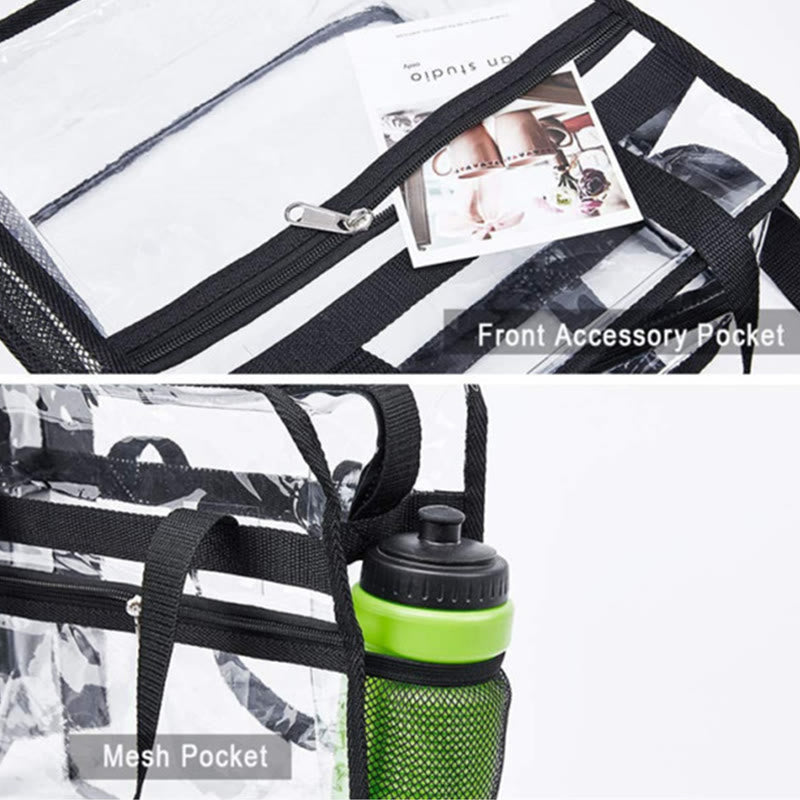 Tragetasche für Damen, für den täglichen Einkauf, große Kapazität, PVC-Reisehandtasche