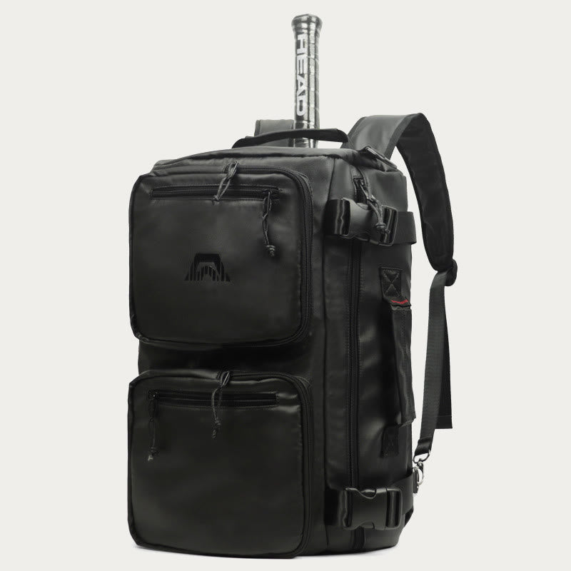 Schlägertasche für Tennis, Badminton, Sport, multifunktionaler, wasserdichter Rucksack - Schwarz - image 15