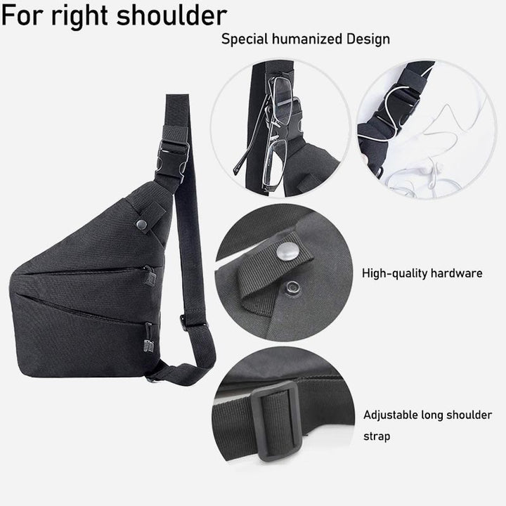 Schultertasche für Männer, Radfahren, Bergsteigen, Sport, Crossbody, Brusttasche