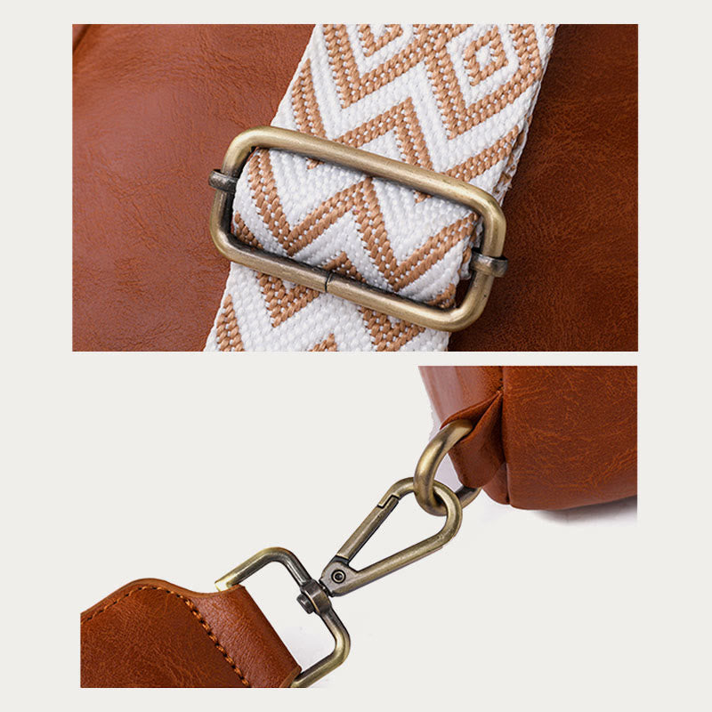 Vintage-Schultertasche aus weichem Leder für Damen, großes Fassungsvermögen, Schulter-Tagesrucksack