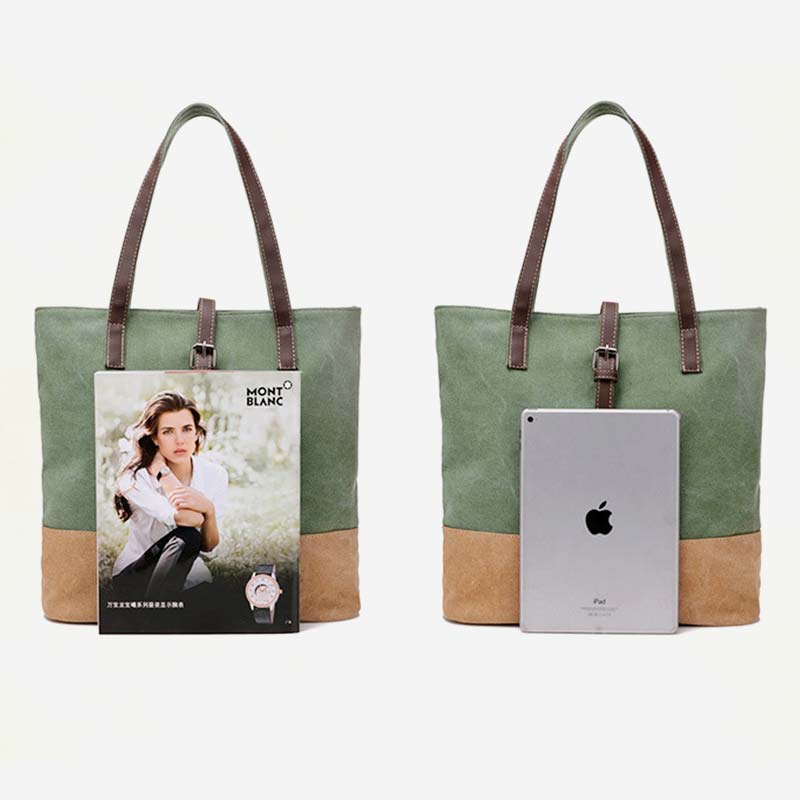 Große Kapazität Vintage Schwere Stil Handtasche Schultertasche