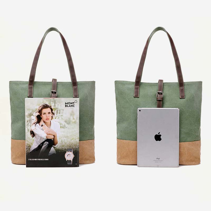 Große Kapazität Vintage Schwere Stil Handtasche Schultertasche