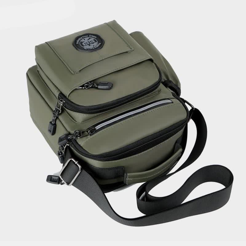 Messenger Bag Umhängetasche Herren Geldbörsen Multi-Pocket Kleine Umhängetasche