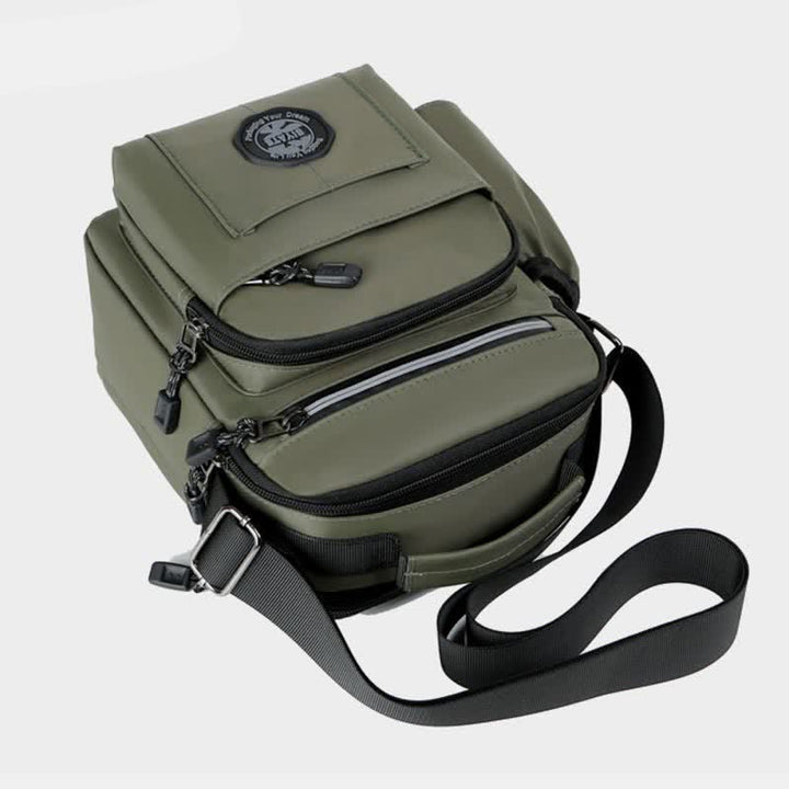 Messenger Bag Umhängetasche Herren Geldbörsen Multi-Pocket Kleine Umhängetasche