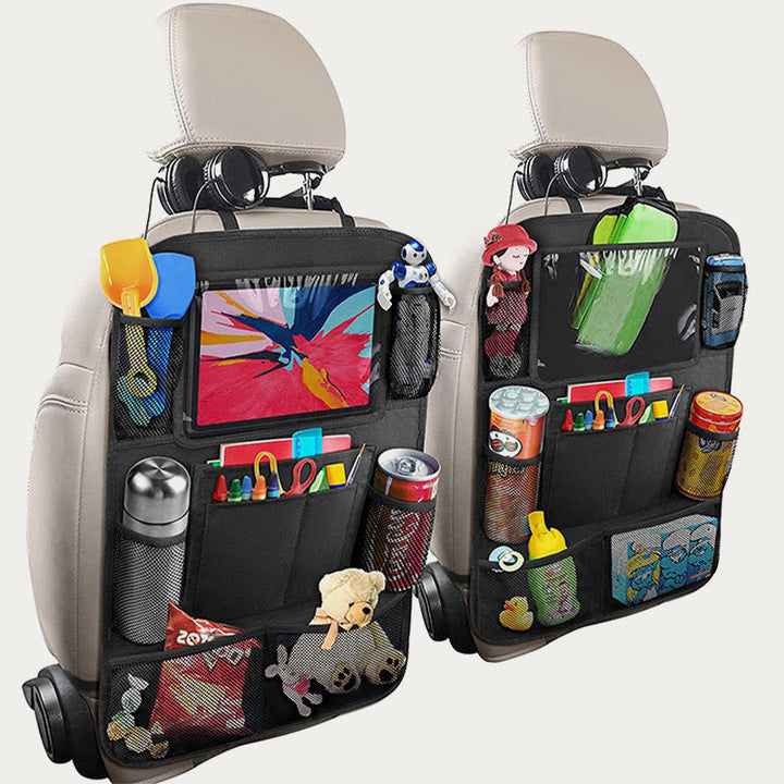 Auto-Organizer für die tägliche Aufbewahrung von Spielzeug im Autositzrücken