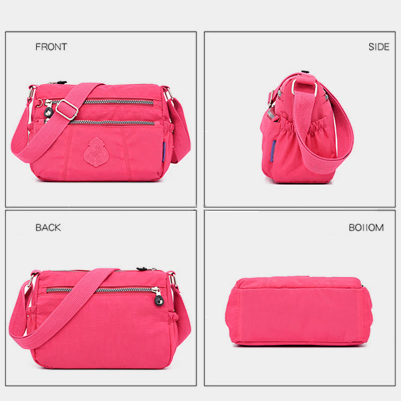 Umhängetasche für Damen, urban, lässig, zum Einkaufen, Nylontuch, Muttertasche