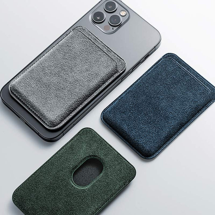 Alcantara Wildleder MagSafe Kartenhalter