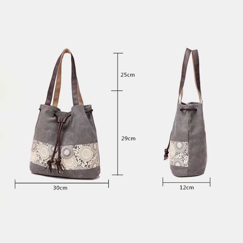 Umhängetasche für Damen, lässig, große Kapazität, bedruckt, Einkaufshandtasche