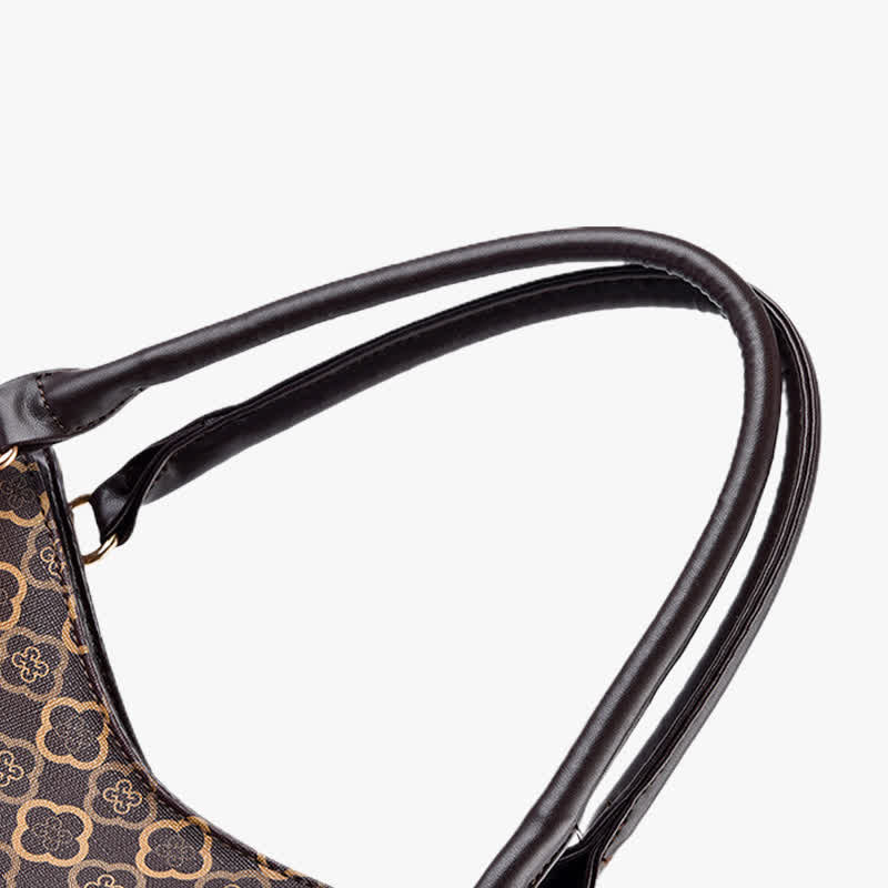 Hobo-Tasche aus Leder mit großem Fassungsvermögen, multifunktionale Schultertasche