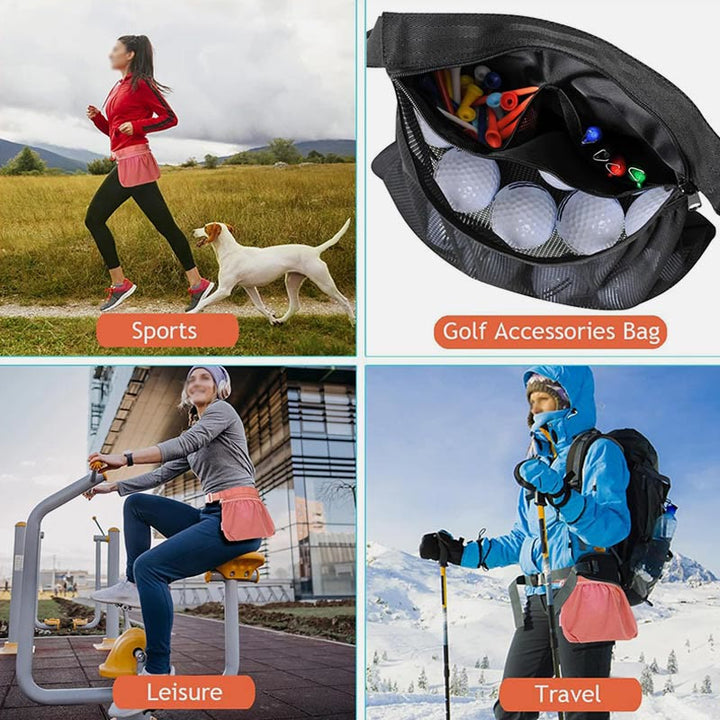 Tennisball-Netztasche für Teenager, verstellbare Gürteltasche zur Aufbewahrung