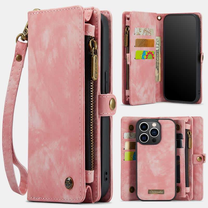 2 in 1 Magnetische Brieftasche Abnehmbare Hülle für Telefon