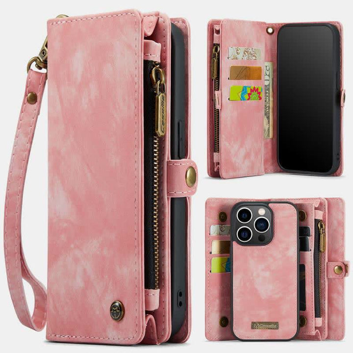 2 in 1 Magnetische Brieftasche Abnehmbare Hülle für Telefon