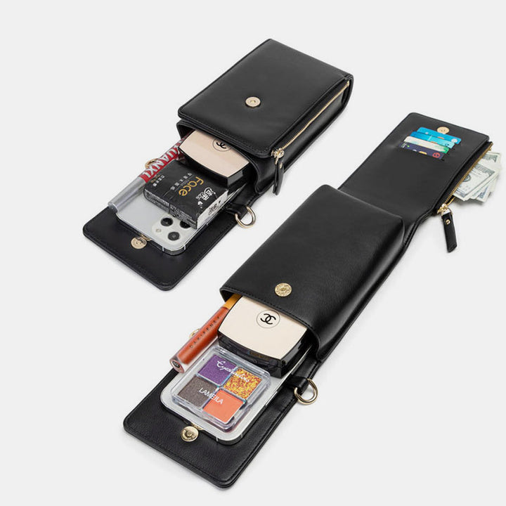 Lässige, elegante Umhängetasche mit mehreren Fächern fürs Handy