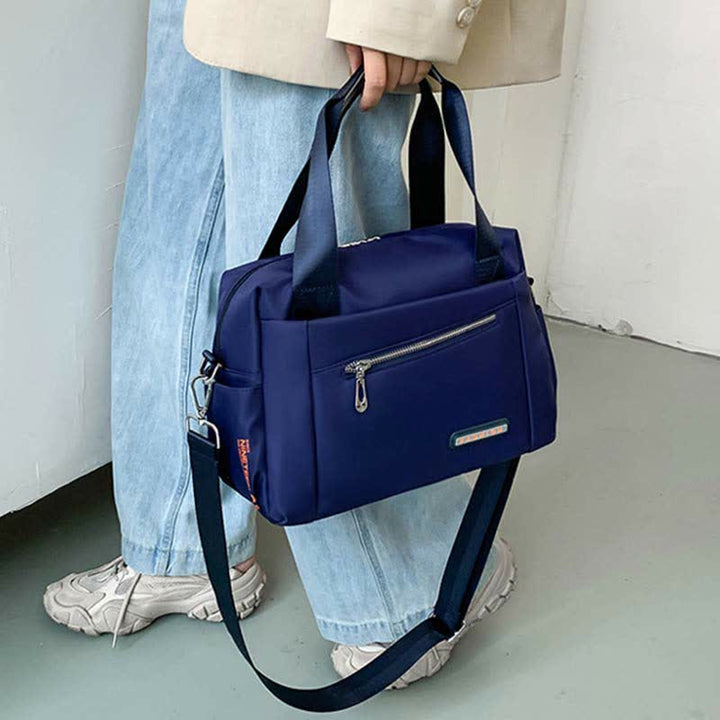 Leichte Umhängetasche für Damen, große Handtasche, Schultertasche mit Tragegriff oben