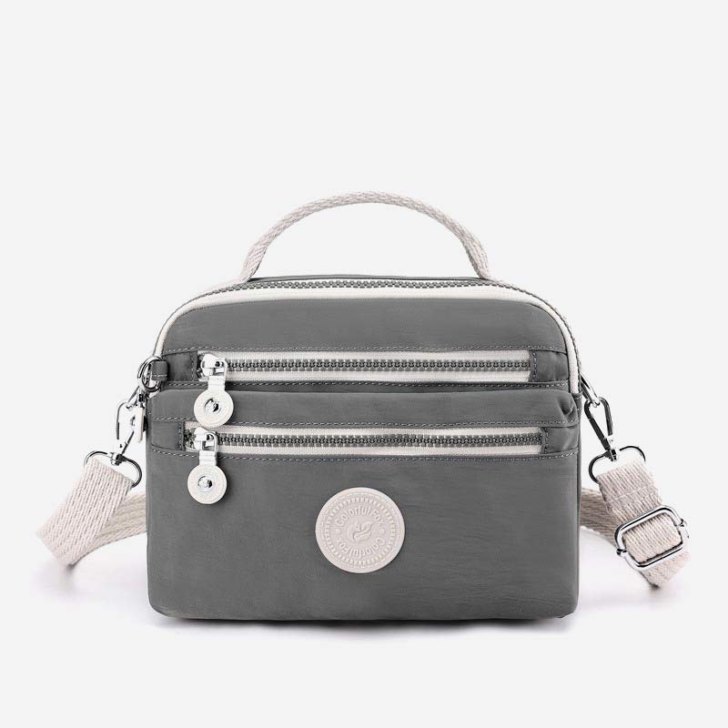 Leichte Handtasche aus Nylon mit mehreren Taschen, kleine Umhängetasche