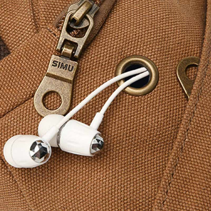 Canvas Brusttasche Herren Minimalistische Reise Große Schultertasche