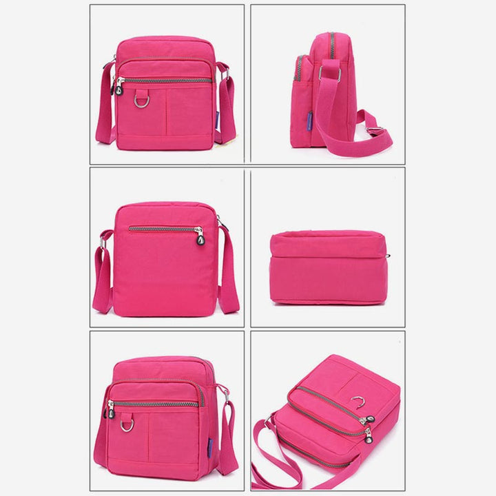 Damen Umhängetasche mit mehreren Taschen, lässige Reise-Schultertasche