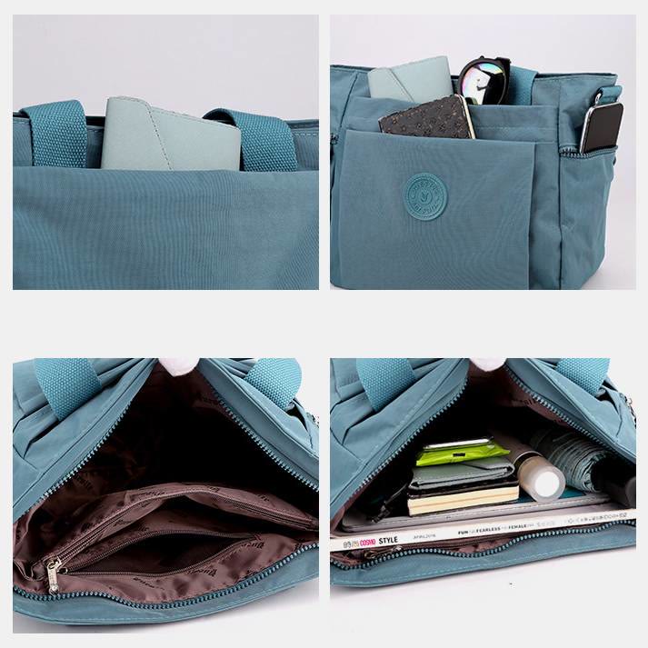 Damen Leichte wasserdichte Handtasche mit mehreren Taschen Umhängetasche Schultertasche Geldbörsen