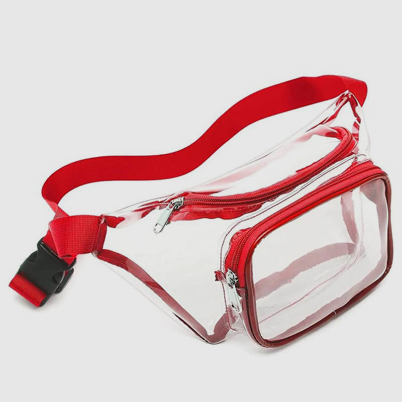 Gürteltasche für Damen, zum Laufen im Freien, Fitness, wasserdichte PVC-Tasche