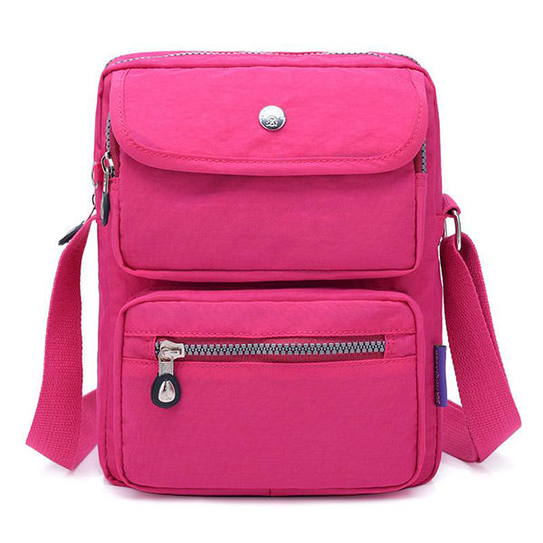 Umhängetasche aus Nylon mit mehreren Taschen