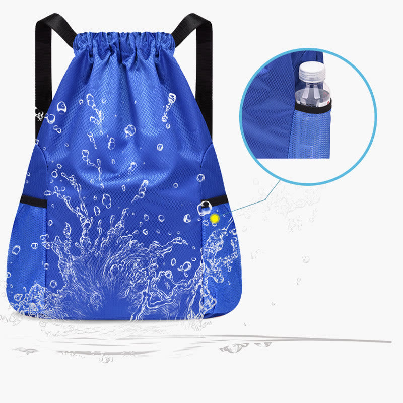 Rucksack für Outdoor-Sport, leicht, mit Kordelzug, einfache Fitnesstasche