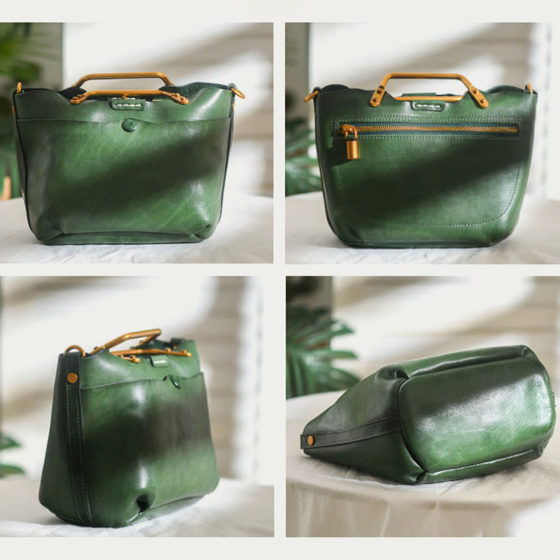 Tragetasche für Damen, elegante, Freizeit-Umhängetasche aus weichem Leder