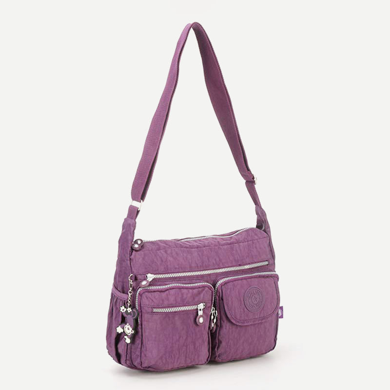 Damen Umhängetasche aus Nylon mit mehreren Taschen, Reise-Schultertasche, Umhängetasche
