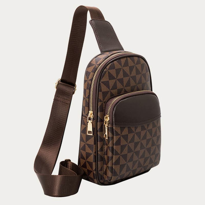 Modische Schultertasche aus Leder für Damen und Herren, stilvolle Brusttasche