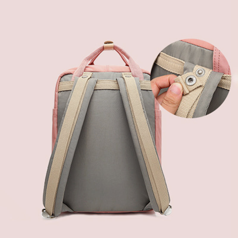 Großer Vintage-Reiserucksack mit mehreren Taschen im College-Stil