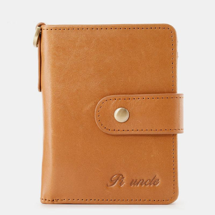 Kleine Lederbrieftasche mit RFID-Blockierung