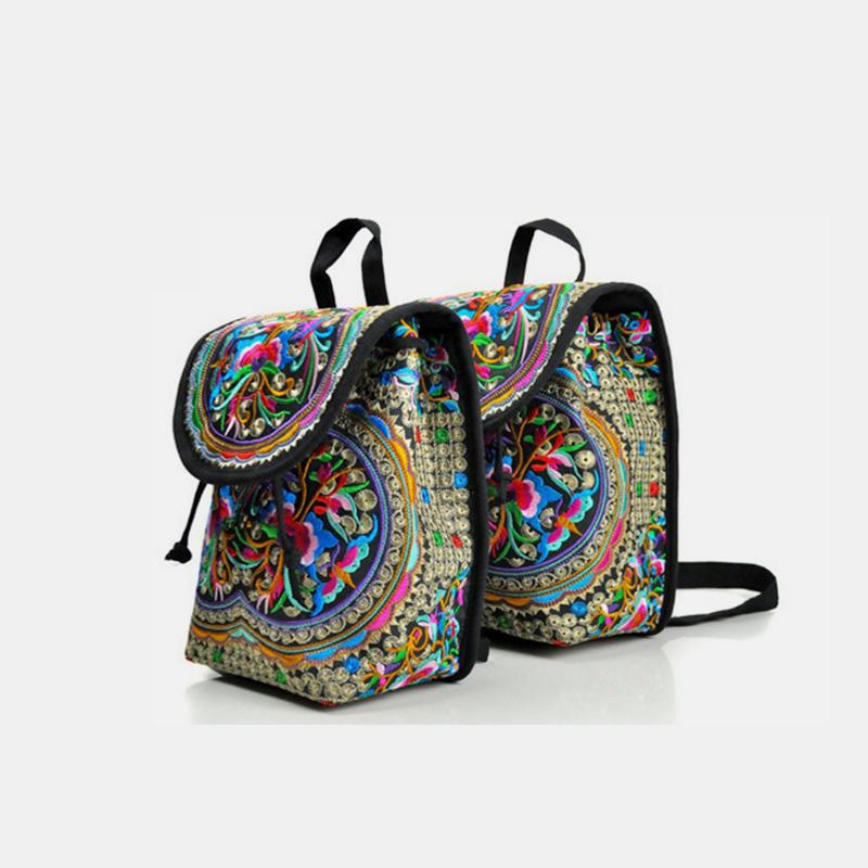 Reiserucksack mit ethnischer Vintage-Stickerei