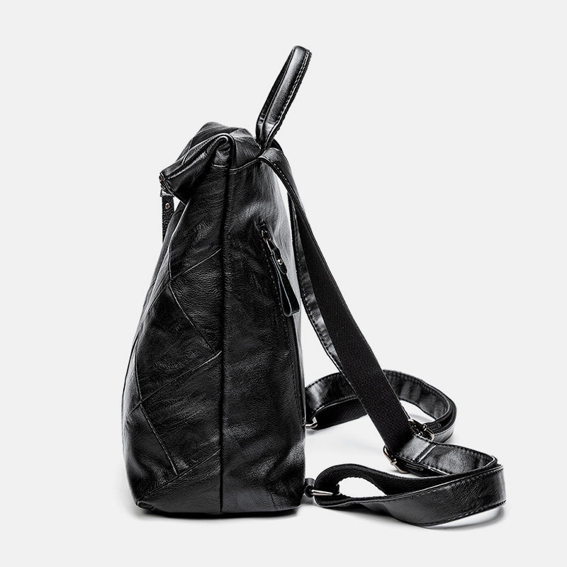 Diebstahlsicherer Vintage-Rucksack aus echtem Leder