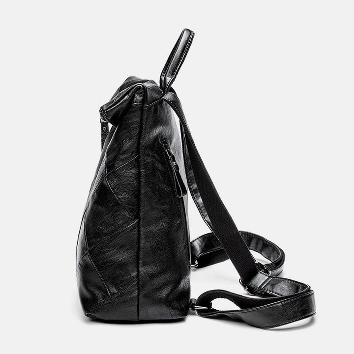 Diebstahlsicherer Vintage-Rucksack aus echtem Leder