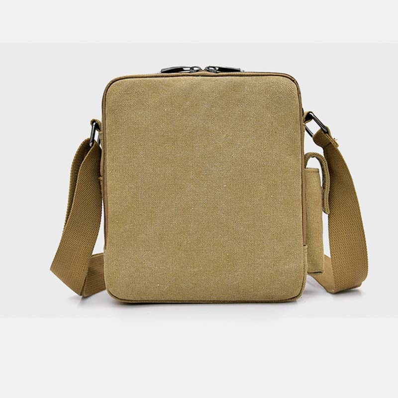 Vintage Canvas Mini Crossbody Umhängetasche Männer kleine Geldbörsen mit Multi-Slot